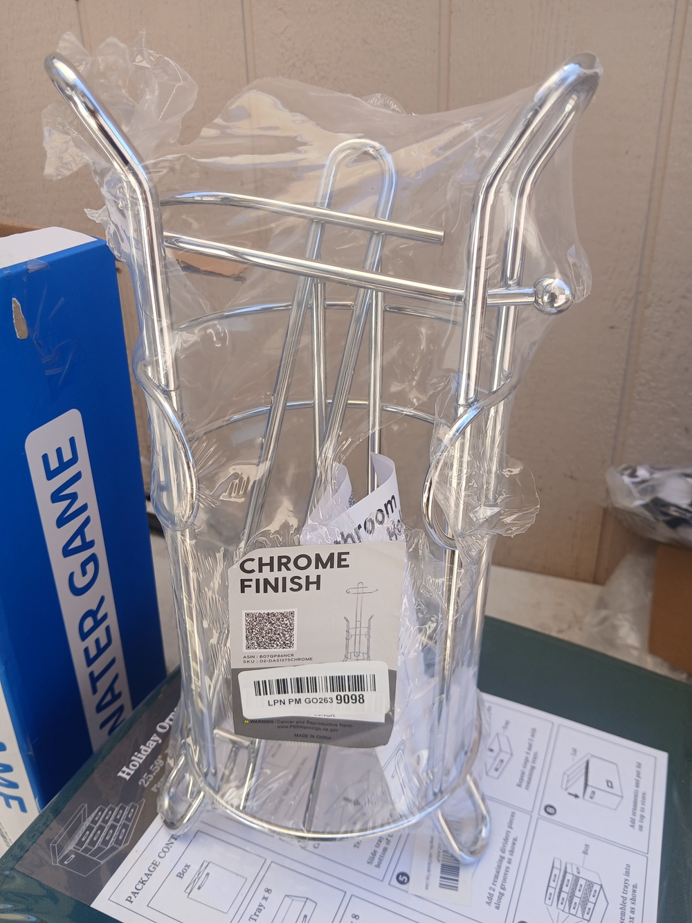 Chrome Free-Standing Toilet Paper Holder with Reserve Storage - Picture 7 of 7